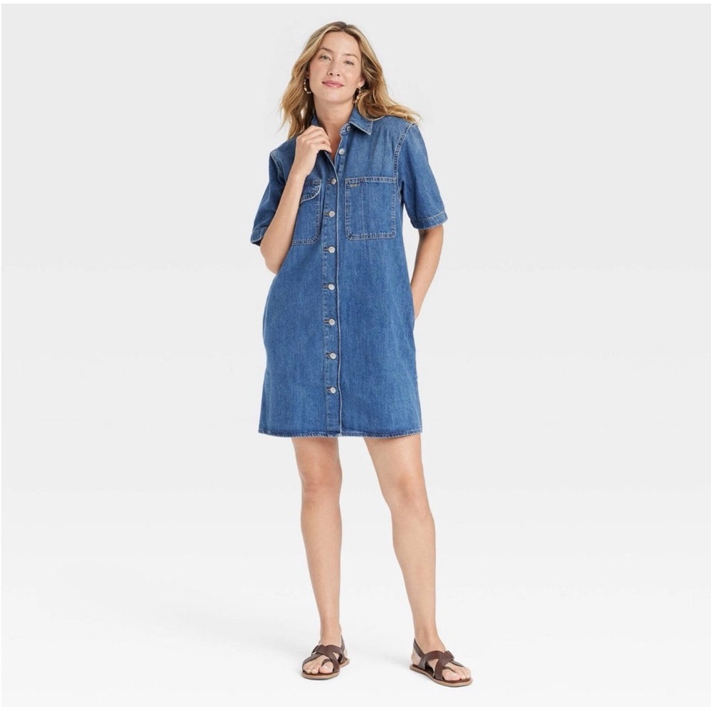 Universal Thread Denim Short Sleeve Dress